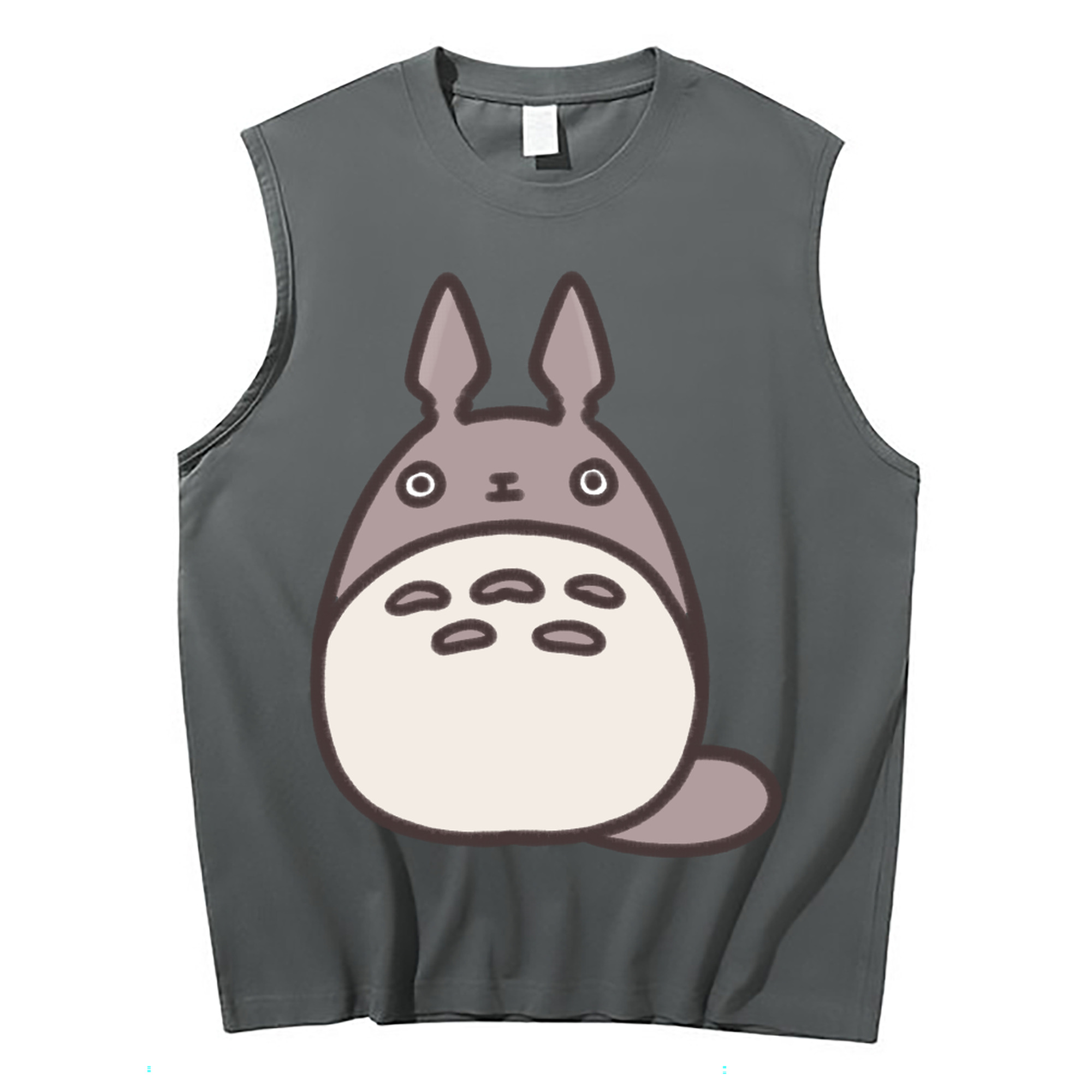 （画像用） となりのトトロ 草壁メイ 草壁サツキ My Neighbor Totoro Satsuki Kusakabe Mei Kusakabe コットン100％タンクトップ（フロントプリント）